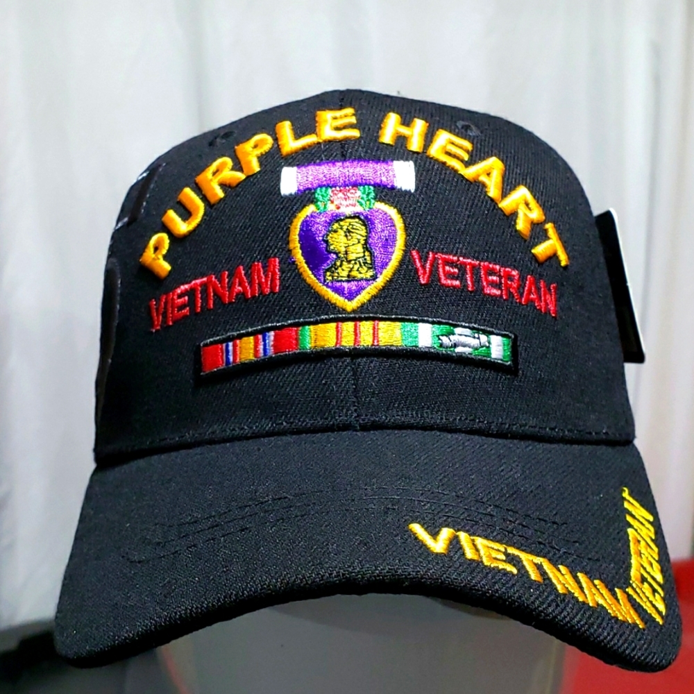 MILITARY VIETNAM VETERAN PURPLE HEART Hat